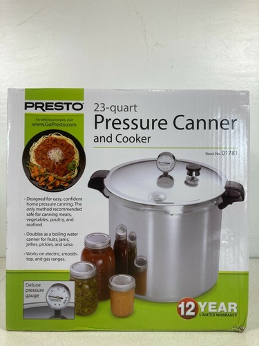 Presto 23 Quart Pressure Canner & Slow Cooker 01781 Extra Strong Aluminum. - Picture 4 of 12