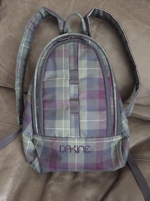 Dakine Cosmo Mini Backpack 6.5L Unisex Daypack Purple Lavender Plaid 12x9x3