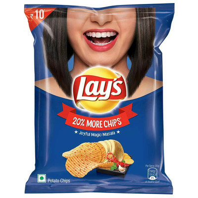 Lay s Magic Masala Potato Chips (30g each), Pack of 10, Free Shipping