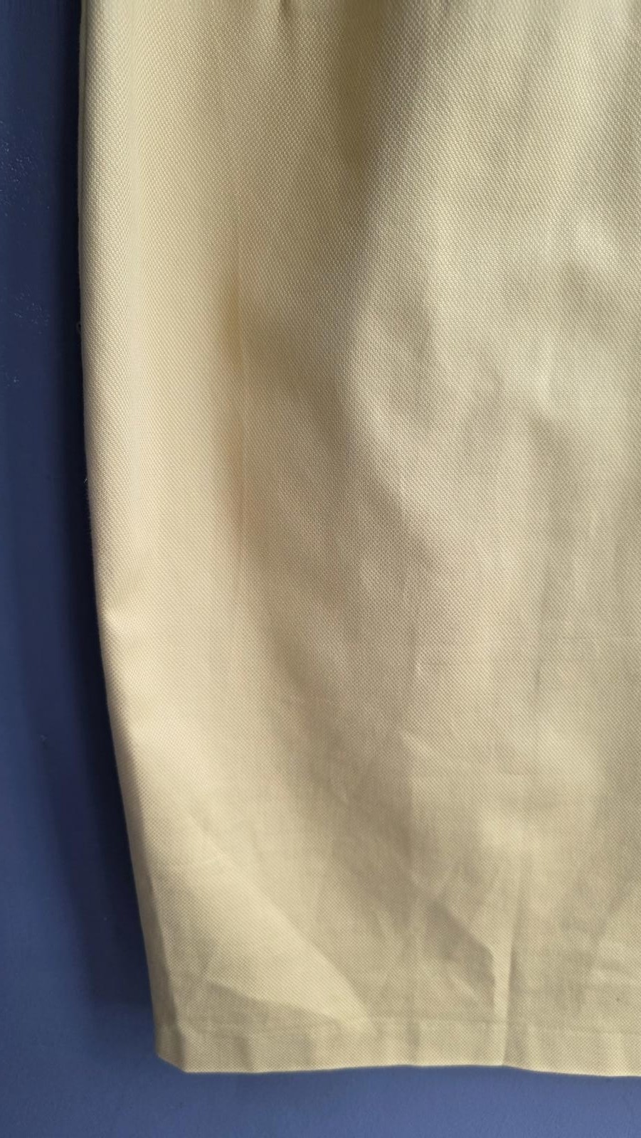 Marks & Spencer Yellow Cotton Pencil Dress UK 16 Square Neck Lined Smart Office image 9