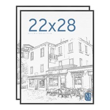MCS 22x28 Black Poster Frame Multi-Pack Lightweight Vertical/Horizontal Wall