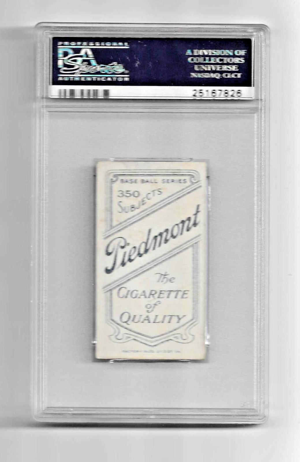 1909-1911 T206 PIEDMONT 350 TOBACCO BASEBALL CARD PSA 3 MOOSE GRIMSHAW TORONTO view 4
