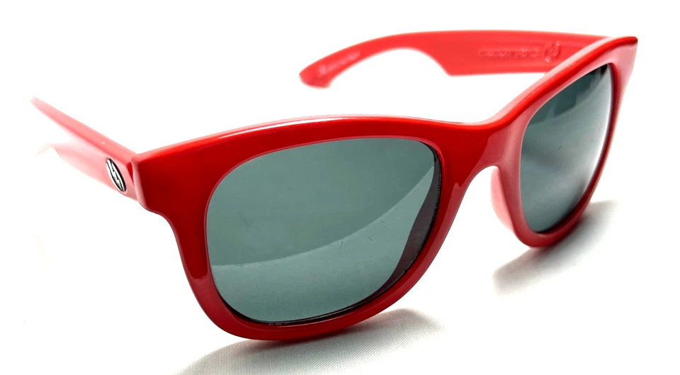 ELECTRIC VISUAL DETROIT Red Plastic Square Unisex Sunglasses Made in Italy - Image 4 of 4