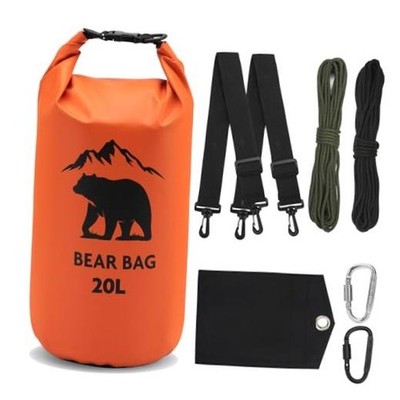 1 Set Bear Bags for Food Backpacking 20L Bear Food Bag Hanging 20 L Orange