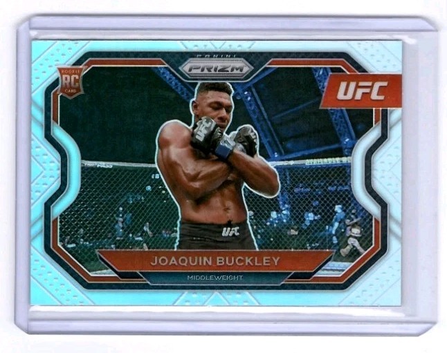 2021 Panini Prizm UFC Joaquin Buckley Silver Prizm RC Card Rookie #190