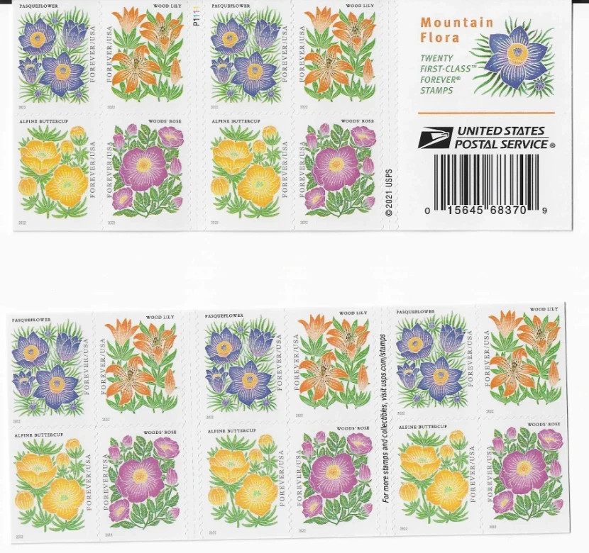 USPS sheet OF FOREVER STAMPS  (RETIRED DESIGNS)
