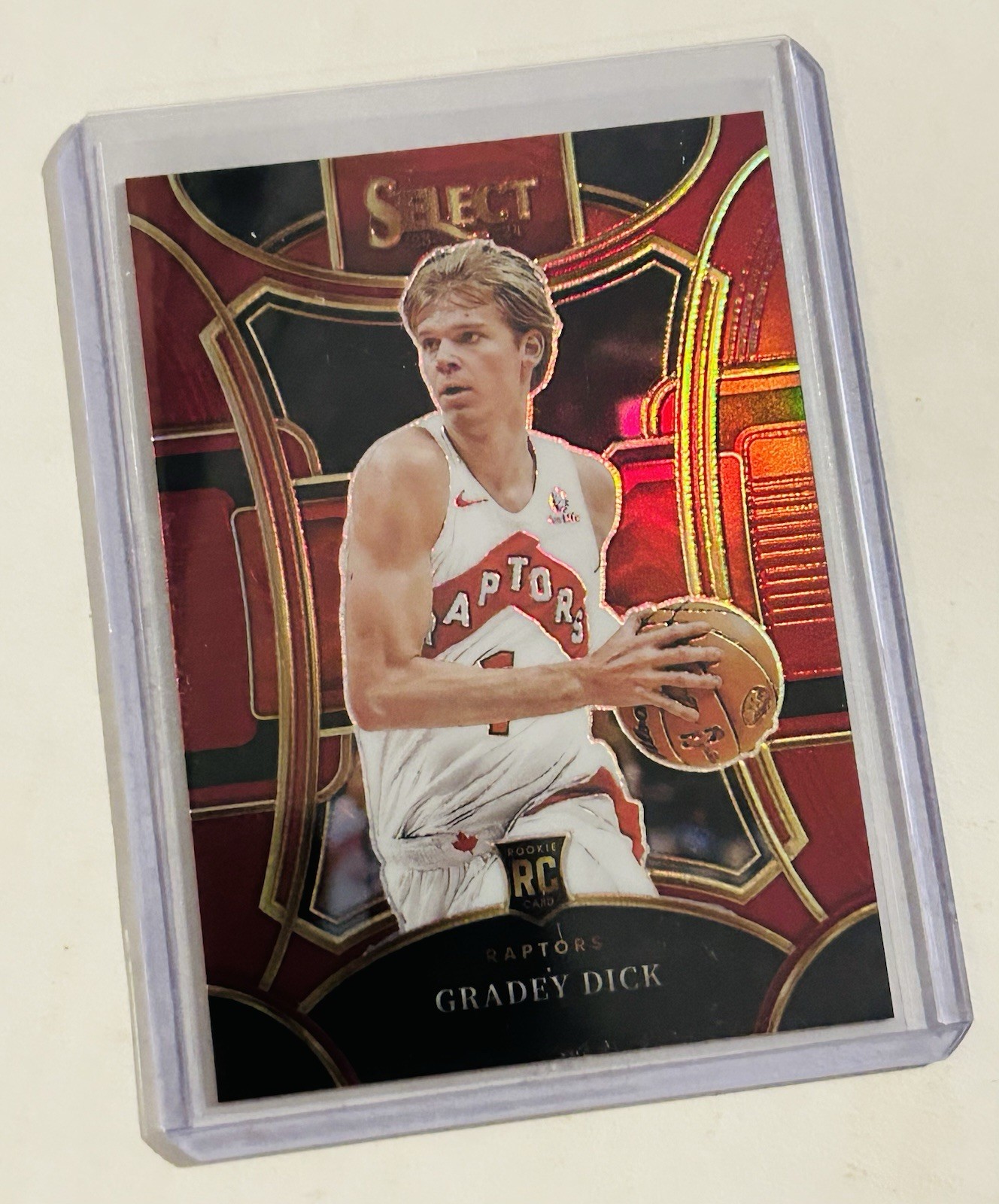 2023-24 Panini Select - Gradey Dick - Mezzanine Maroon Prizm #41/175 Raptors