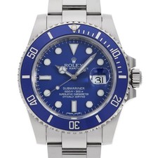 ROLEX SUBMARINER 116619LB blue Random Number second hand mens