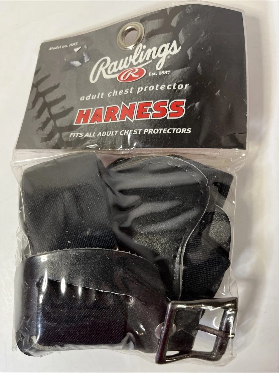 Protège-poitrine Rawlings Catcher Adulte - Noir/argent - Longueur 17" - Léger Réglable