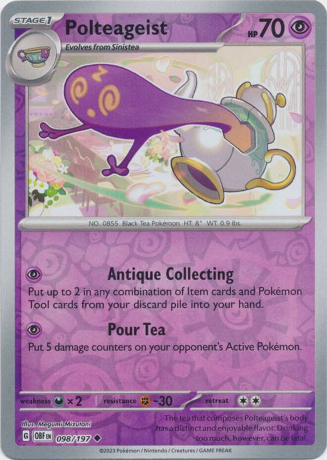 Polteageist - 098/197 - Uncommon - Reverse Holo - Near Mint