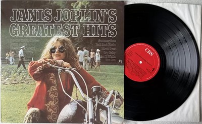 JANIS JOPLIN Greatest Hits LP Vinyl CBS 1973 Piece Of My Heart Cry Baby * TOP