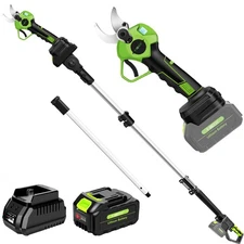 2-IN-1 Electric Pole Pruning Shears Cordless, 1.6" Cutting Diameter Cordless ...