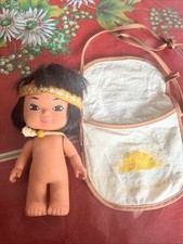 WINNETOU MINI FURGA N° 373 CAPELLI NERI OCCHI DIPINTI ALTA CM.15