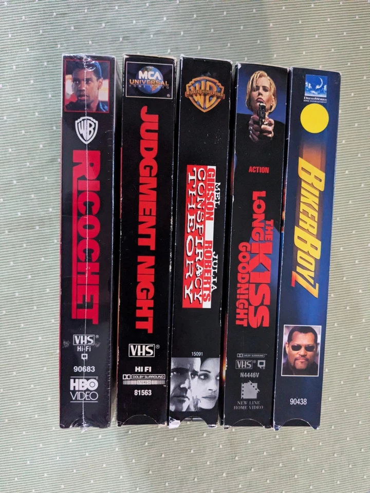Ricochet Judgement Night Conspiracy Theory Long Kiss Goodnight Biker Boyz VHS Foto 3 de 4