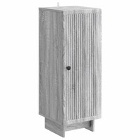 Schmales Sideboard Sonoma-Eiche Grau 33X34,5X90 Cm Holzwerkstoff