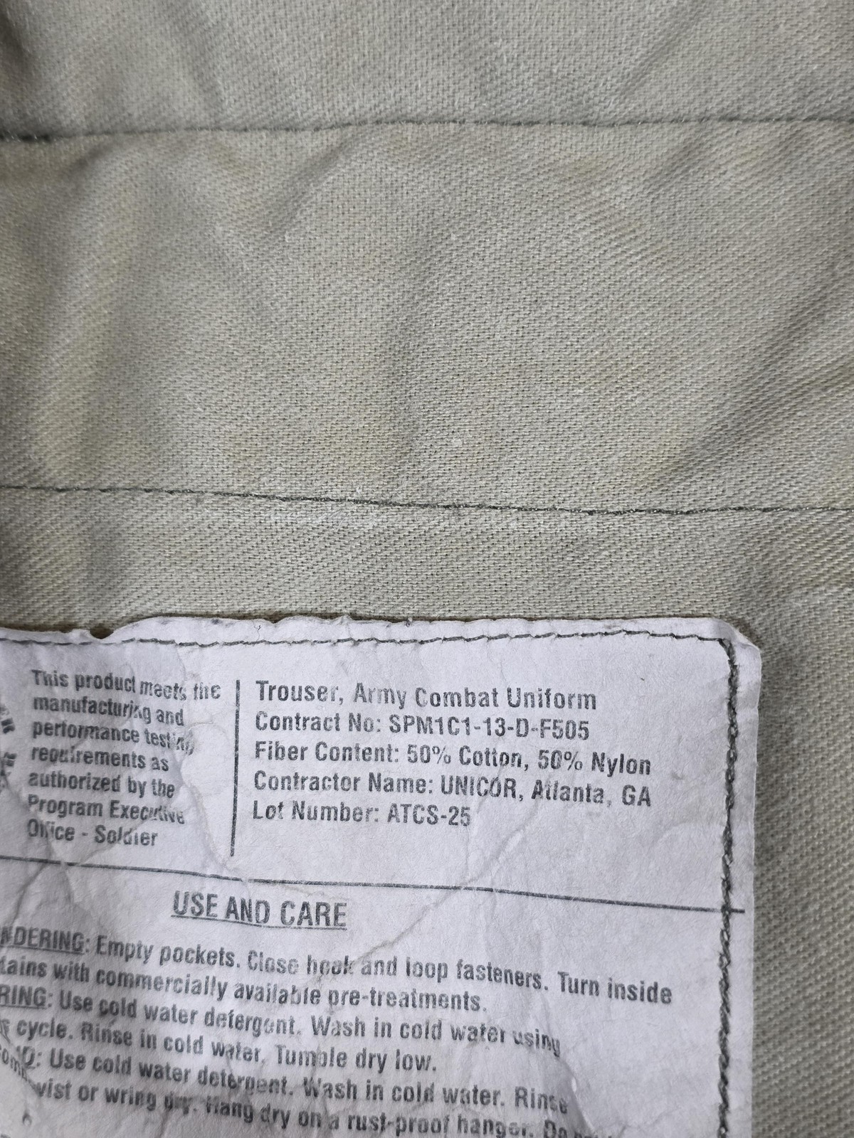 UNICOR Army Combat Uniform ACU Pants Mens Small Regular Gray Camo Cargo Ripstop