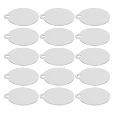 20 Pcs Runde Etiketten Aus Aluminium Hundemarke Zum Gravieren Hundename -Tag