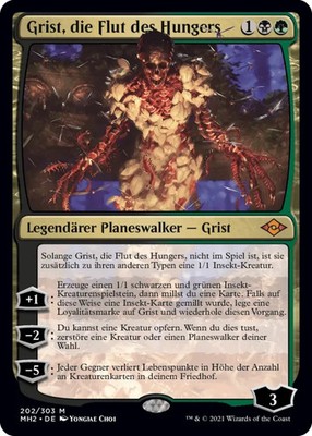 MTG Magic the Gathering Grist, die Flut des Hunger Planeswalker 0202 mythic deu