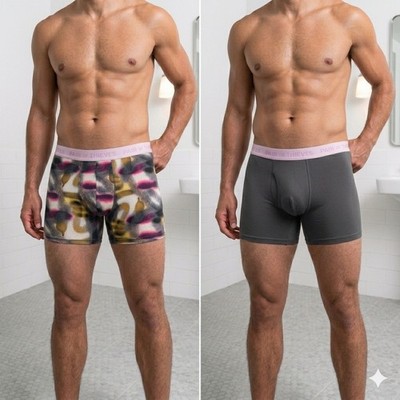 Pair of Thieves Hustle Boxer Briefs Mens Small Tie-Dye/Grey (2) Pack **NEW**