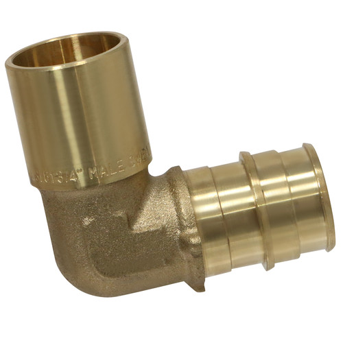 25 Pack XFITTING 3/4" Pex A Male Sweat Elbow, 3/4" Expansion Male Sweat Elbow