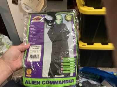 12-14 size L Alien Commander Kids Glow in the Dark Costume