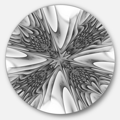 Designart 'Fractal 3D Magical Depth' Abstract Art Round Wall  Extra Large