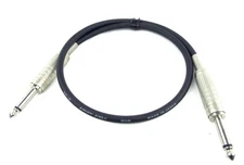 Canare  GS-6 Guitar Instrument Cable 1/4in Mono Plug, 24in - NOS, Free Ship