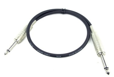 Canare  GS-6 Guitar Instrument Cable 1/4in Mono Plug, 24in - NOS, Free Ship