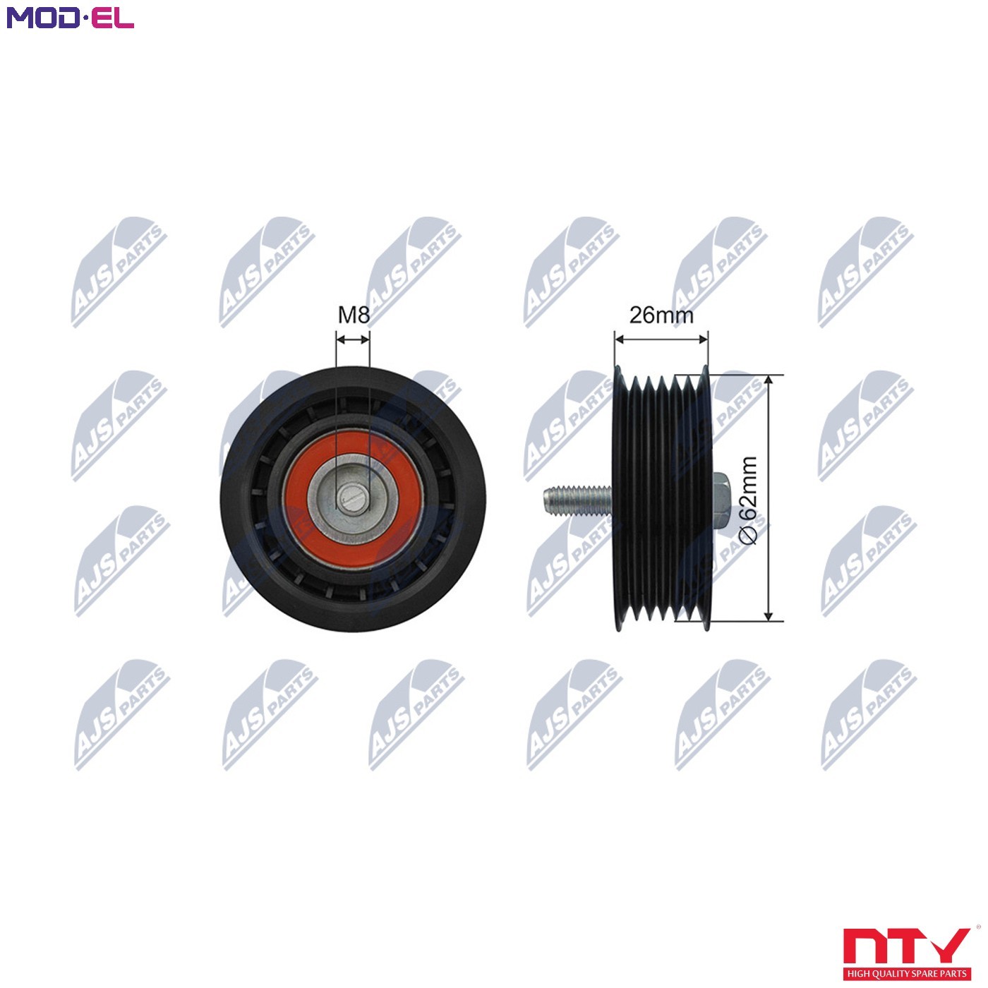 Nty Pulley Idler V-Belt For Mercedes E-Class (W212) S-Class 5.0-6.0 - Image 7