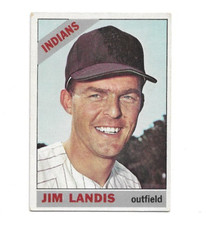1966 Topps #128 Jim Landis, Cleveland Indians