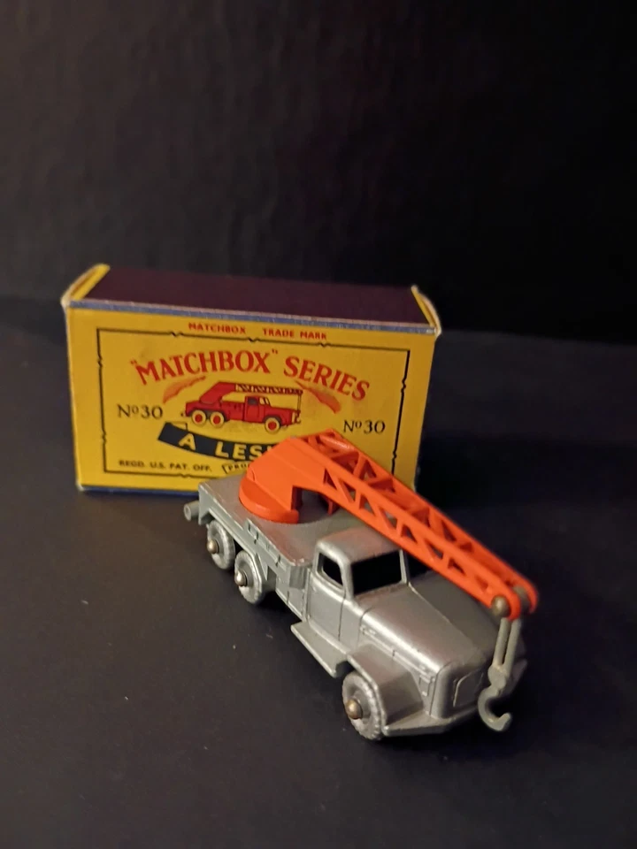 Matchbox #30B Magiruz - Deutz 6 Wheel Crane Truck 1961 Rare Crisp Orig C Box - Image 4 of 4