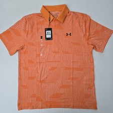 Under Armour Golf UA Playoff Geo Jacquard Polo Men's Large Size.