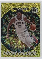 2019 Panini NBA Hoops Premium Stock High Voltage Shimmer Prizm Joel Embiid 13d7