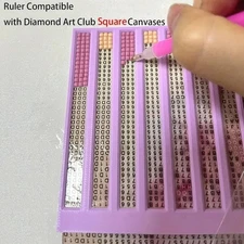 Multipurpose Diamantine Art Rulers Guide for Precise Alignment DIY Crafting Tool