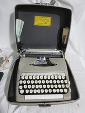 Vintage Smith Corona Stering Portable Typewriter w/ Case thumbnail