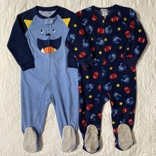 Lot of 2 - Carter's Footed Fleece Blanket Sleeper Pajama, 2T