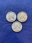 1941  P D S Set of Washington 90% Silver Quarters