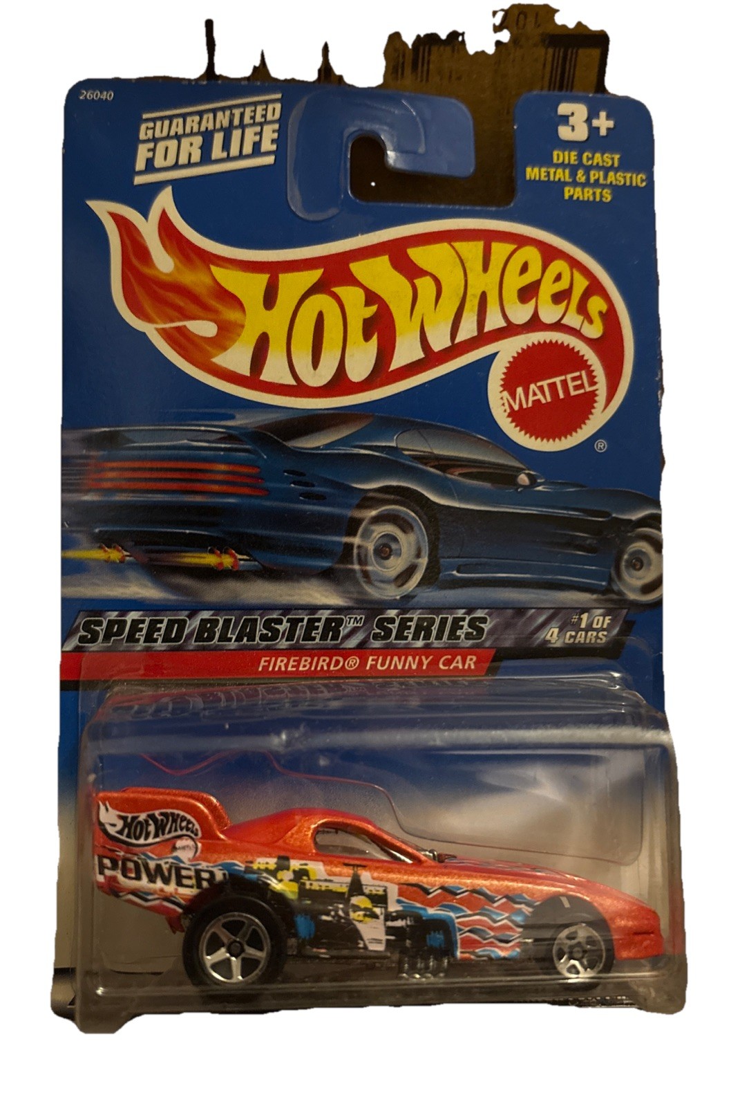 Hot Wheels Speed Blaster Series #1 of 4 Cars Firebird Funny Car 2000 #037 Orange