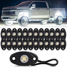 24 Pods White Led Rock Lights  Automotive General Under Body Neon Glow Led Pure