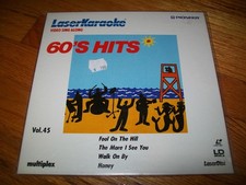 LASERKARAOKE VIDEO SING ALONG 60'S HITS VOLUME 45 8" Laserdisc LD BRAND NEW