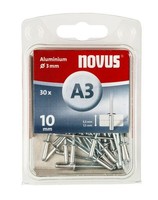 Novus Blindnieten Typ A3/10 Aluminium 30 StüCk Blindnieten