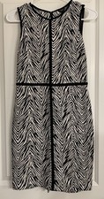 Ann Taylor - Zebra Print Textured Dress - Size 2 Petite - Excellent Condition! 