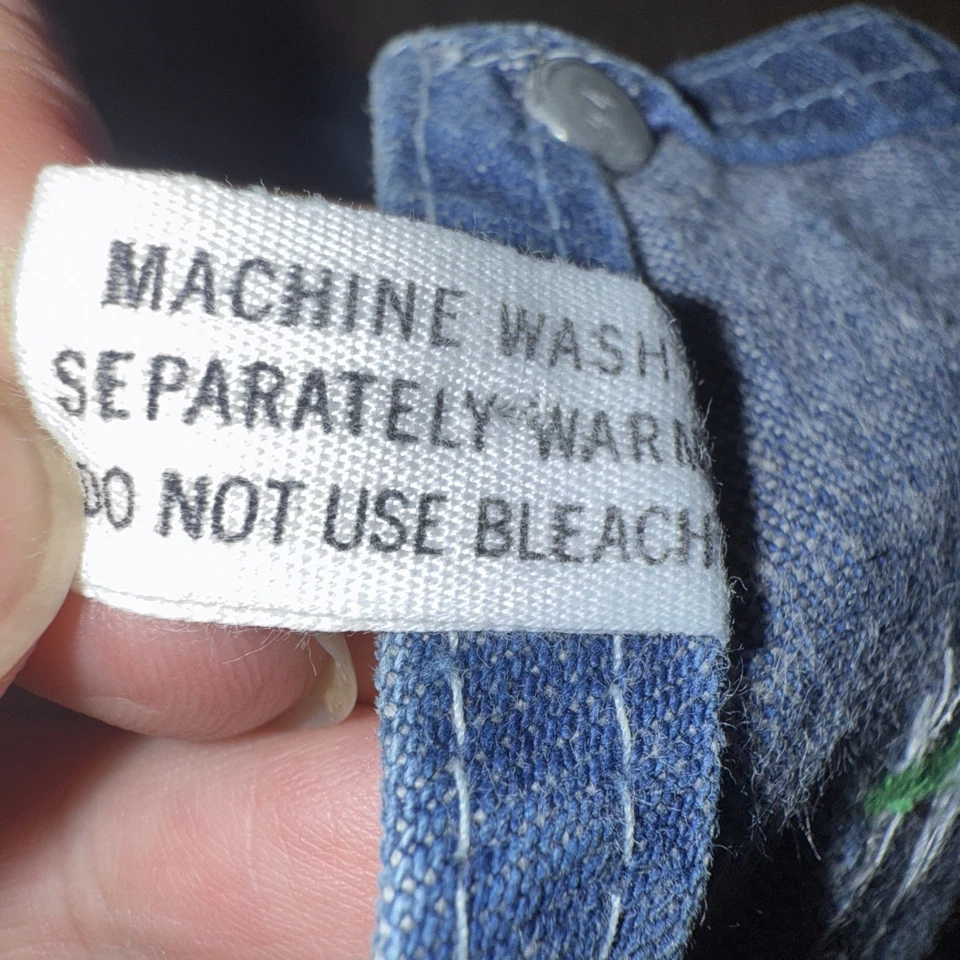 Mono OshKosh vintage años 70 juvenil talla 7-8 Sanforizado Vestbak baberos Unión EE. UU. Foto 4 de 4