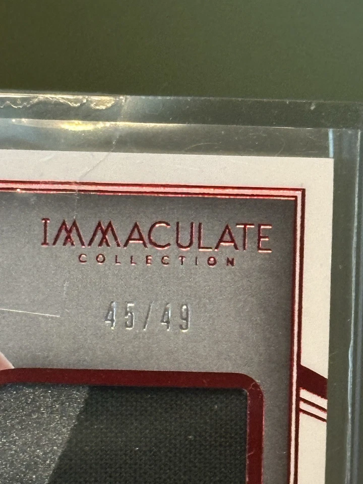 2022 IMMACULATE COLLEGIATE RED KENNETH WALKER ON CARD AUTO 45/49 RC RPA SPARTANS - Image 2 of 3