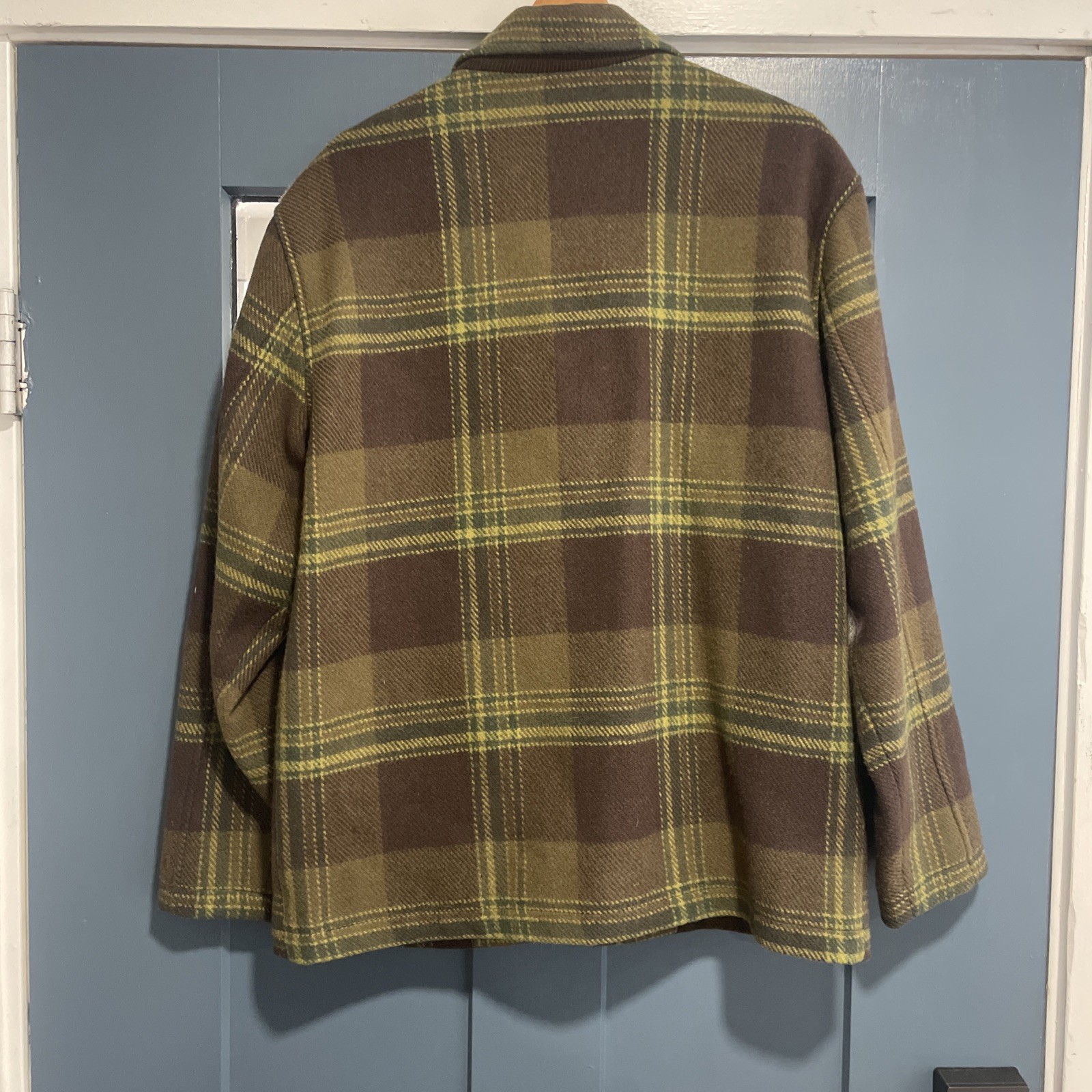 Pendleton Wool Plaid Jacket Mens Medium Zip Front… - image 7