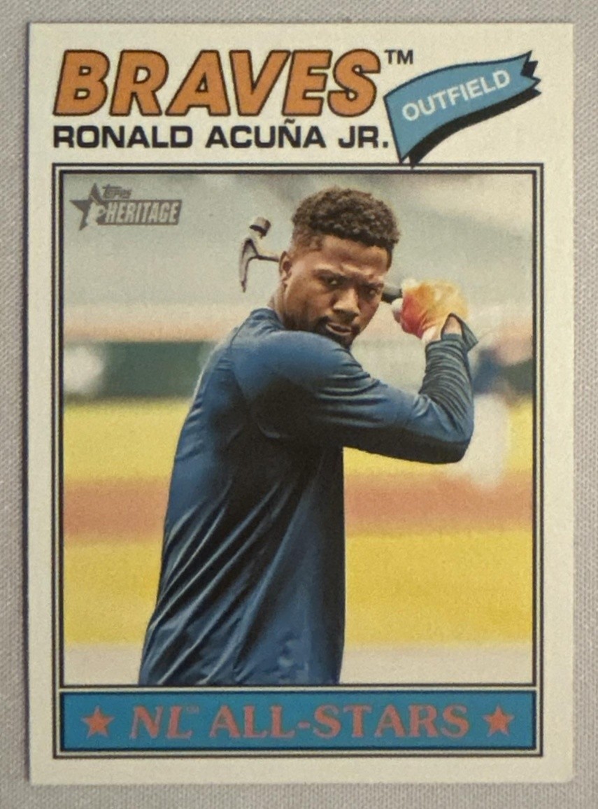 2026 Topps Heritage Ronald Acuna Jr. #55 Image Variation Braves