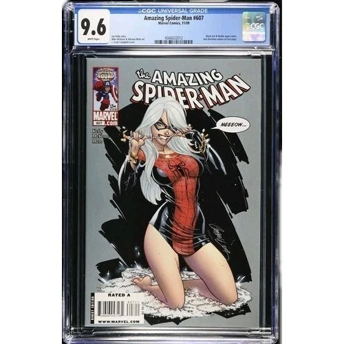 Amazing Spider-Man #607 CGC 9.6 J Scott Campbell Cover Black Cat Good Girl Art