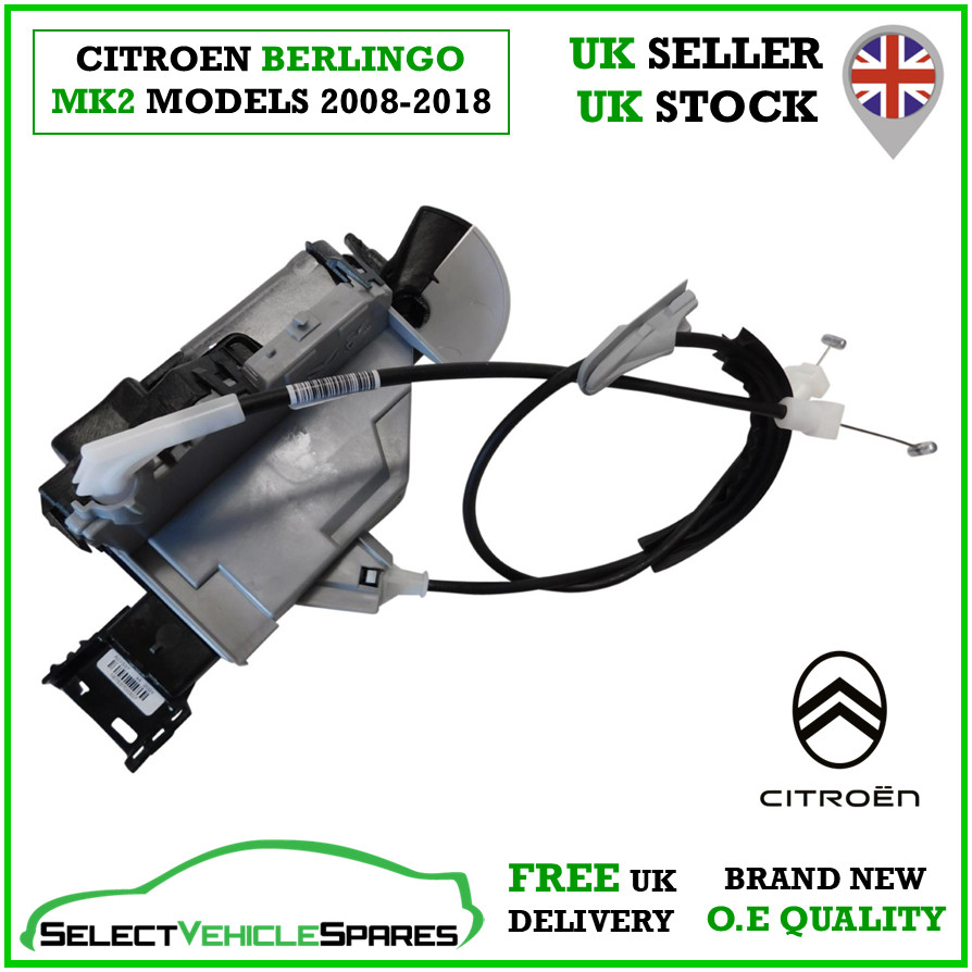 Oe Citroen Berlingo Mk2 | Peugeot Partner Mk2 Drivers Side Right Front Door Lock 2008-2018 - Image 5