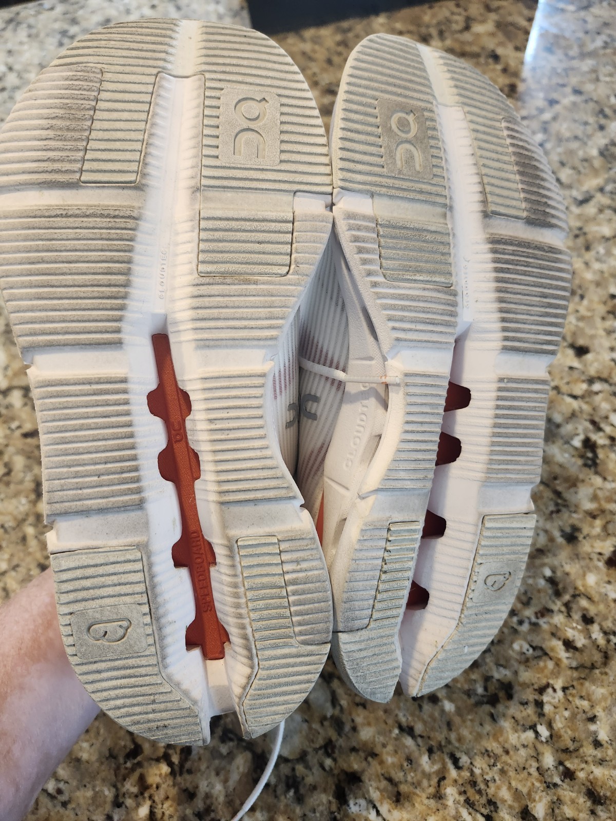 On Cloud Cloudtech Running Shoes White  Orange Wo… - image 10