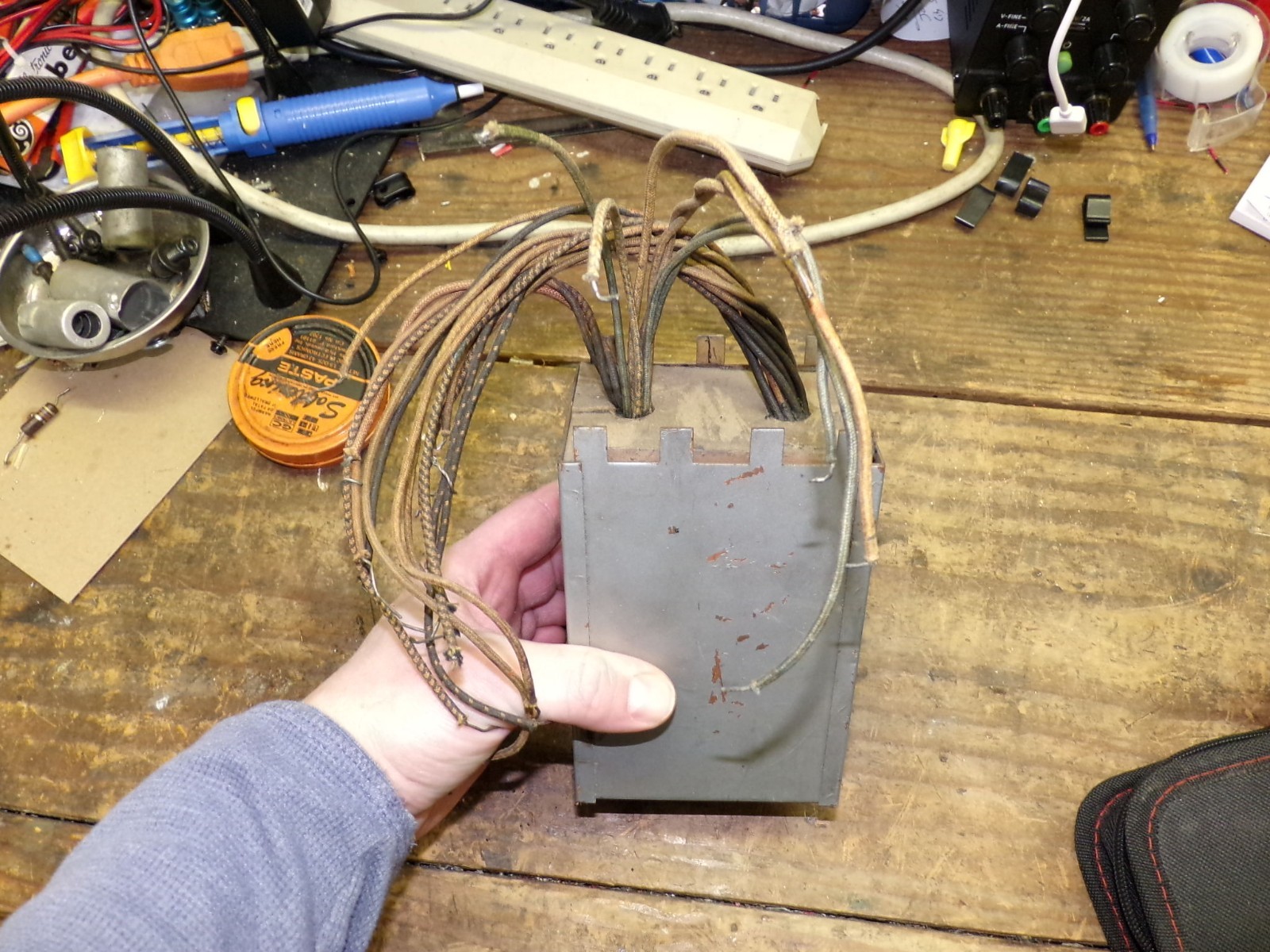 Vintage Western Electric Transformer from tube audio console 1950s